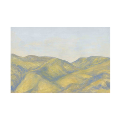 Art mural sur toile tendue - "Distant Plateaus I" de Michael Willett pour décoration de salon, de chambre à coucher ou de bureau - 12 x 19