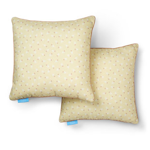 Ensemble de 2 coussins lombaires décoratifs d'extérieur DRAPER James Heart Flowers (Ensemble de 2)