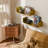  16 Inch Gold Floating Shelves Set Of 2, Modern Iron Bathroom Shelves With Guardrail, U-shaped Wall Mounted Shelf For Home Decor & Organizer, Display Shelf For Bathroom,kitchen,bedroom&any Room-1252893299