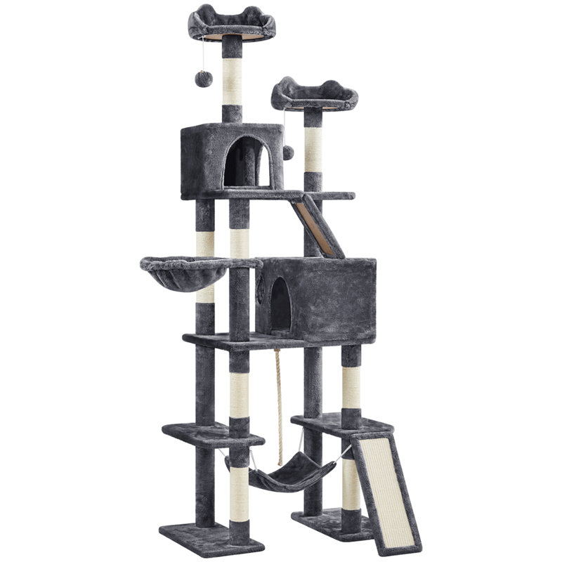 Dainel Multi-Level Cat Tree, Dark Gray