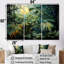 Ensemble de salon Fantasy Jungle Plants Under Moonlight II - Plants Wall Art-107749864-107749862