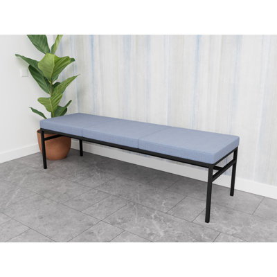 Banc de réception 3 places Avon Rx Santé, structure en métal, capacité de 650 lb