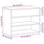4 Pair Shoe Storage Bench-1552657851