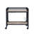 Jorgensen Rectangular Bar Cart in Rustic Oak and Charcoal