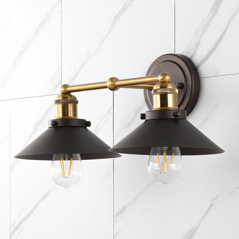 Bagatelle 2 - Light Dimmable Vanity Light, Oil Rubbed Bronze/Brass Gold