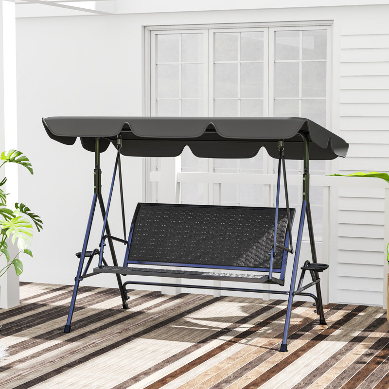 3 Person Porch Swing with Canopy