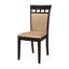 Chaise d'appoint Norise en cappuccino et brun clair