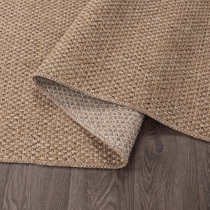 Latitude Run® Kinsella Easy Jute Natural Indoor Outdoor Area Rug ...
