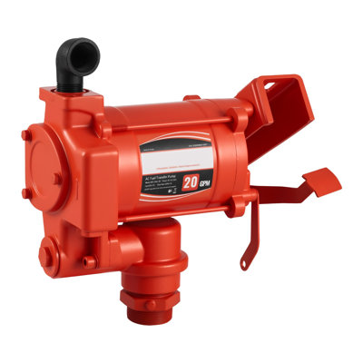 Fuel Transfer Pump 110V, 20 GPM 76 L/min, AC Electric Oil Transfer Pump, with Auto Shut-Off Fuel Nozzle & Discharge Hose, High Flow Kit for Gasoline, Diesel, Kerosene, Biodiesel, Ethanol Blends