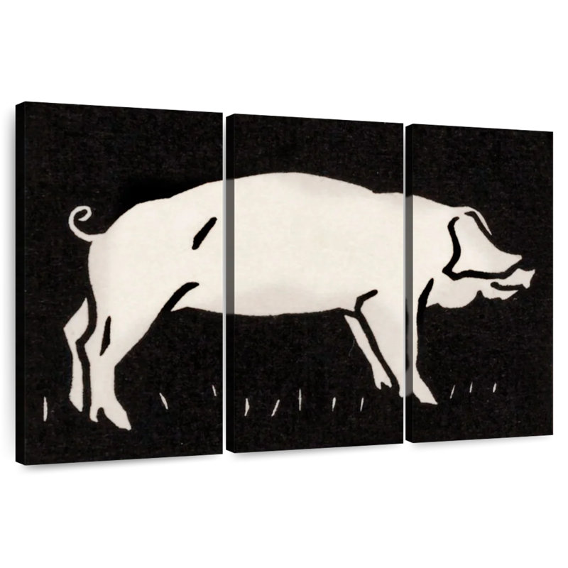 Cochon 1923, H 32 po x l 50 po