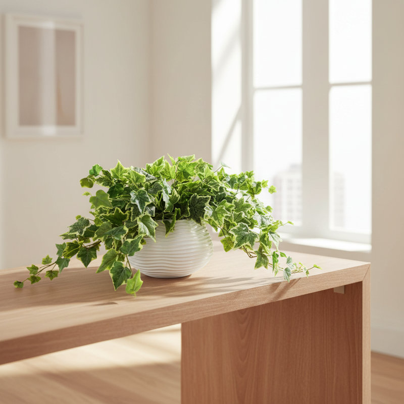 Jenner Faux Ivy Plant in Glass Vase