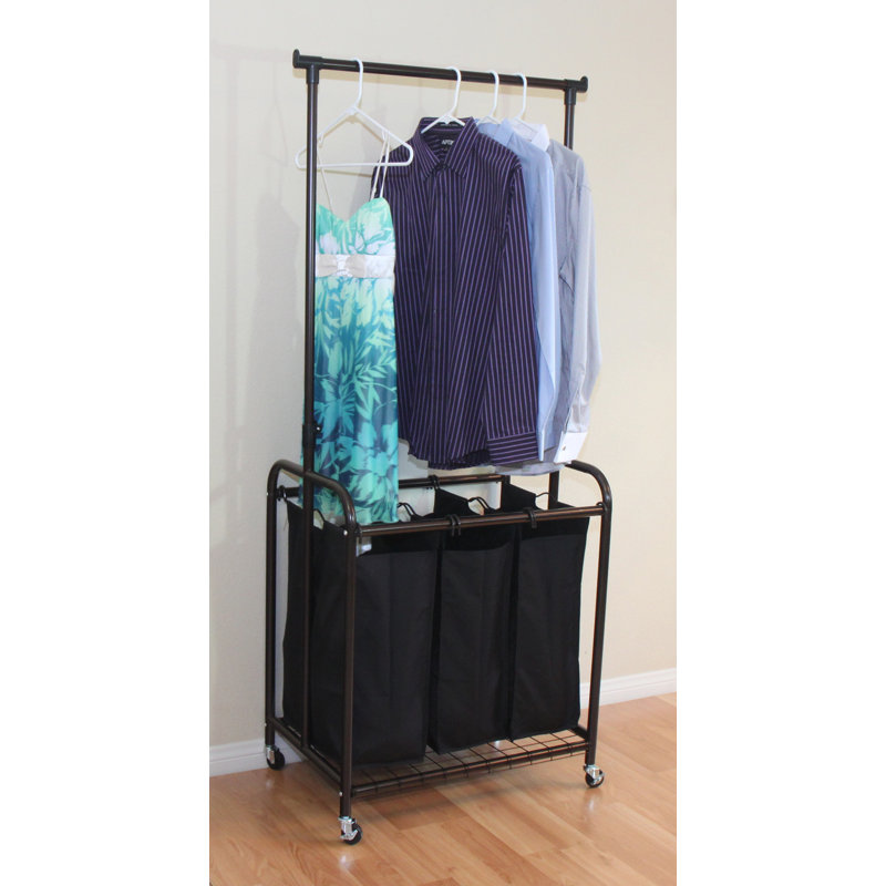 Rolling Laundry Sorter with Handles