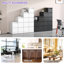 Classeur métallique à 5 tiroirs pour bureau/maison, structure en acier, verrouillable et inclinable, tiroirs à extension complète pour un rangement efficace des documents. Armoire verrouillable avec tiroirs, en acier, au design épuré et organisé.