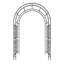 Arche de jardin en métal L 59 po x l 17,71 po x H 90,55 po