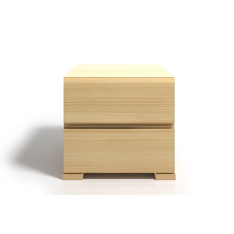 Vick 40cm W Solid Wood Bedside Table