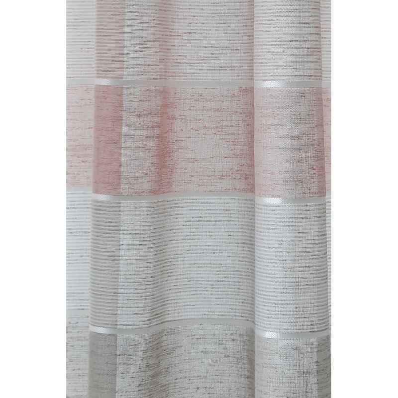 Dickman Semi Sheer Curtain, Rose