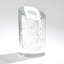 Slant Vase-Clear w/Bubbles