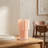  Marais 8" Ribbed Pink Glass Vase for Floral Arrangements & Decor-1930201340