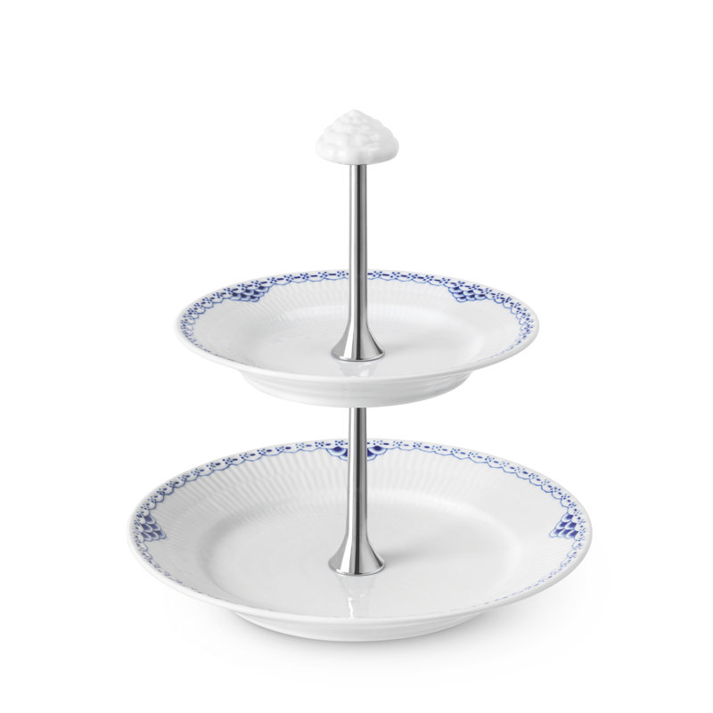 Princess Porcelain China 2 Tiered Stand
