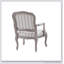 Camel Back Exposed Wood Chair