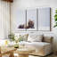 «Snow Bathing Bison», 3 pièces sur toile-98562733