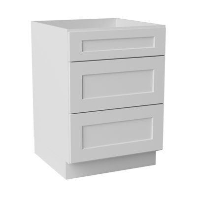 Ready to Assemble Solid Wood Shaker Drawer Base Kitchen Cabinet