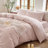 DONEUS Striped Duvet Cover Set 100% Washed Cotton Linen Like Soft Feelling Breathable Bedding-120141892-113054922