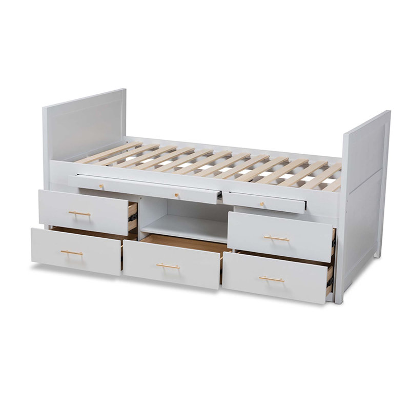 Johnmartin Standard Bed with Drawers and Shelves