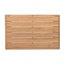 Table basse de patio rectangulaire en bois d'acacia, teck