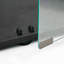 Vitrine en verre trempé, armoire à vin, armoire de rangement, classeur, plateau en verre trempé, bande lumineuse à DEL Bluetooth, avec serrure de porte-478916697