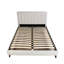 Queen Upholstered Bed With 2 Nightstands, Stone Colour Feature, 100% , Walnut Nightstand Tempting, Beige Bedroom Intriguing Distinction, Brilliance