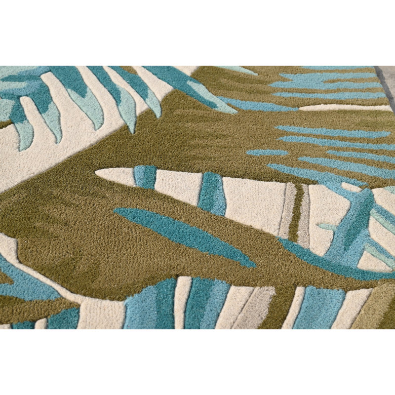 Amedeu Hand Tufted Wool Indoor Rug, Rectangle 9' x 13'