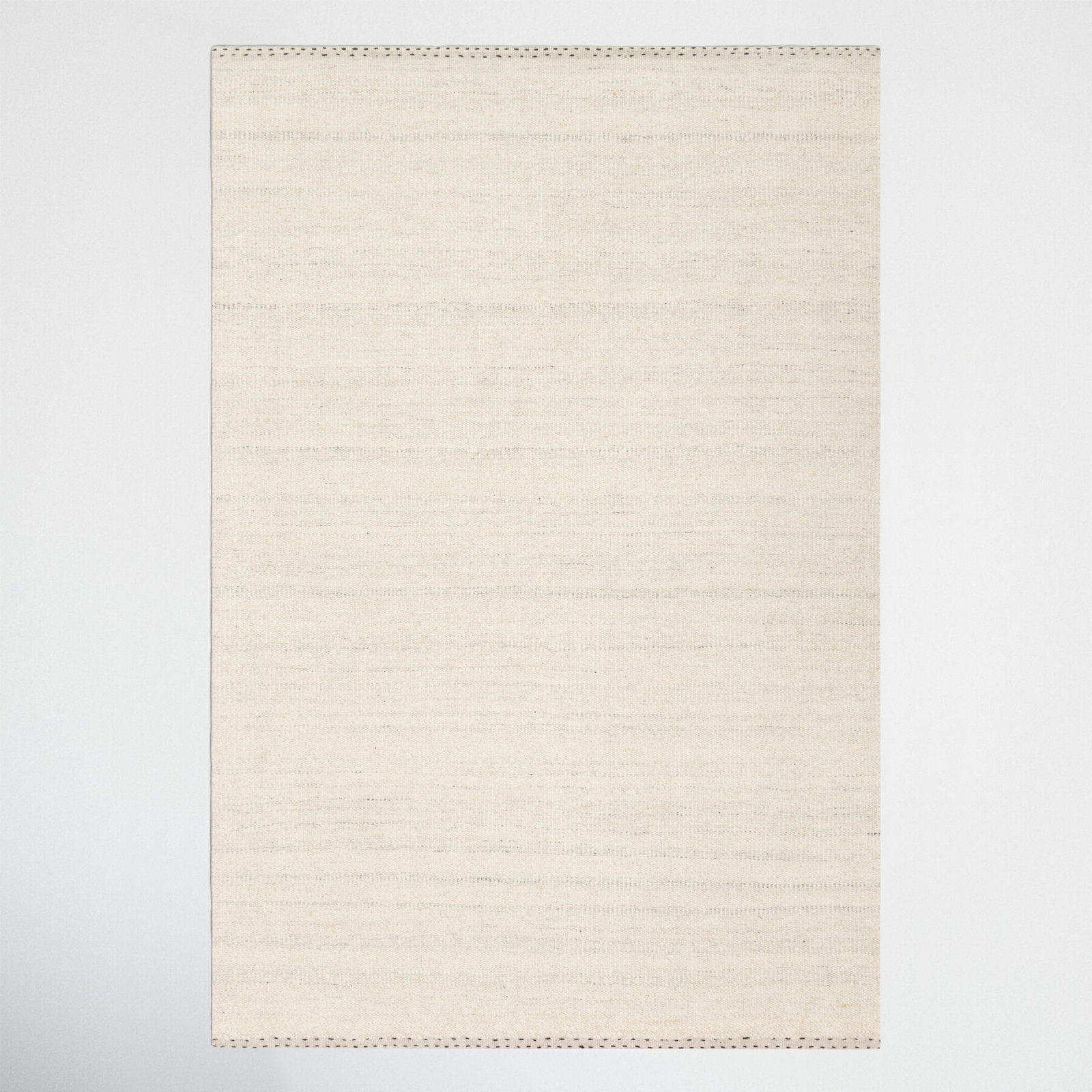 Larissa Ivory Hand-Woven Rug, Rectangle 7'9" x 9'9"