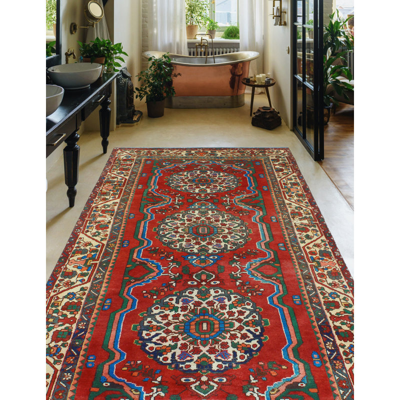Vintage Ardabil Kendell Rust Runner