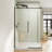 48" W x 32" D x 72" H Semi-Frameless Sliding Shower Enclosure With 5/16" Clear Tempered  Glass-125373398