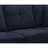 Sectional Dark Blue 7 Soft Microfiber High Skin- Cushions Two Cup Holders Solid Wood Frame For Long-Term Stability Use