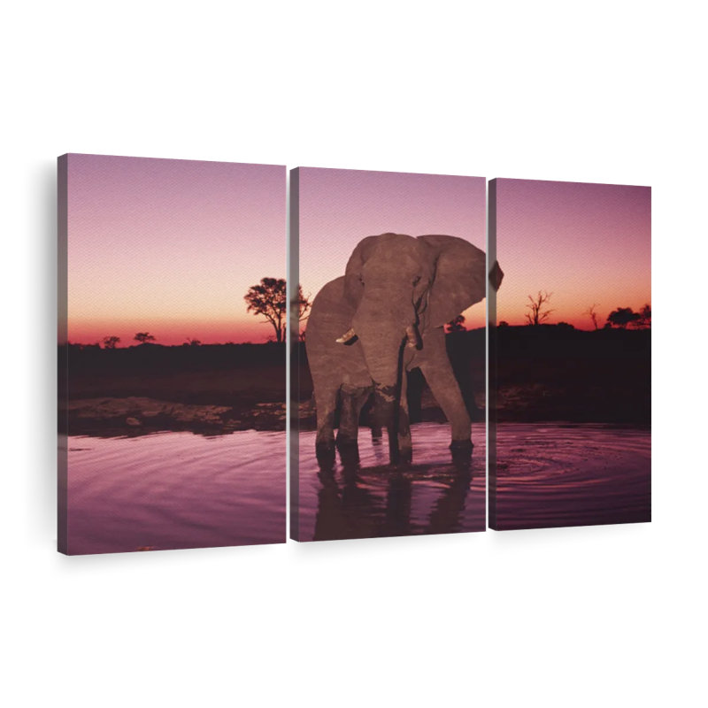sur toile, H 45 po x l 28 po