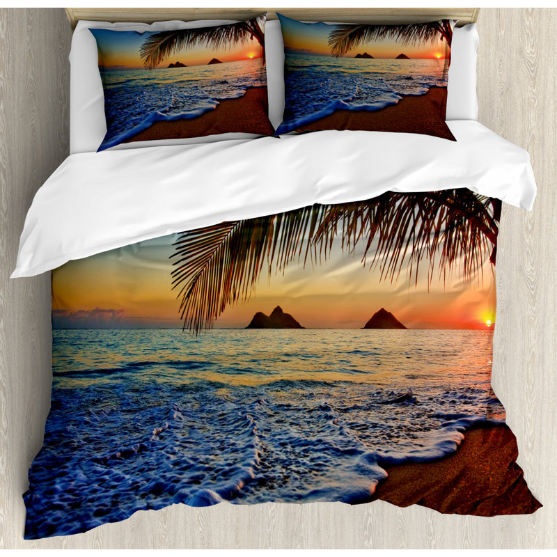 Coastal Duvet Cover, King Duvet Cover + 2 Shams