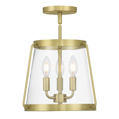 Adabella 12.25" Wide 3-Light Semi-Flush Mount