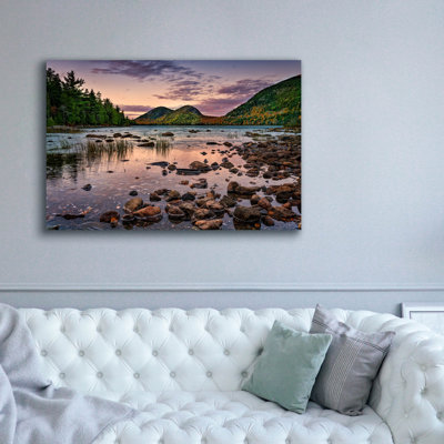 «Autumn Dusk At Jordan Pond 2» par Rick Berk, art mural sur toile