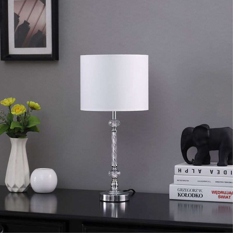 Lampe de table moderne 19,25 "en cristal torsadé Audrey