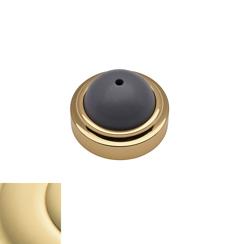 Convex Wall/Handle Bumper, Unlacquered Brass