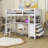 Gianbattista Kids Twin Loft Bed with Drawers-1402891001