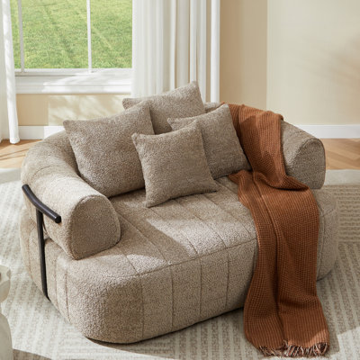 Fauteuil surdimensionné de 64 po avec méridienne et siège désossé 64 po