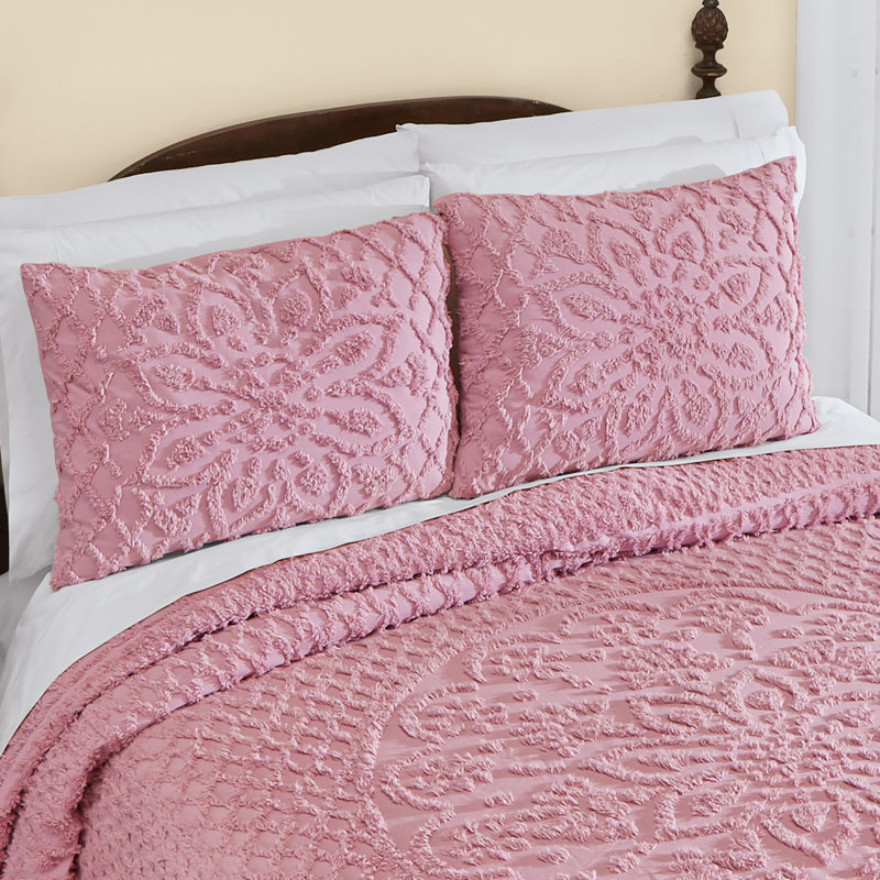 Taie décorative 100% coton , Rose