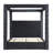Megghan Luxurious Velvet Upholstered Canopy Bed with Speaker & USB Connection-75619029-75619030