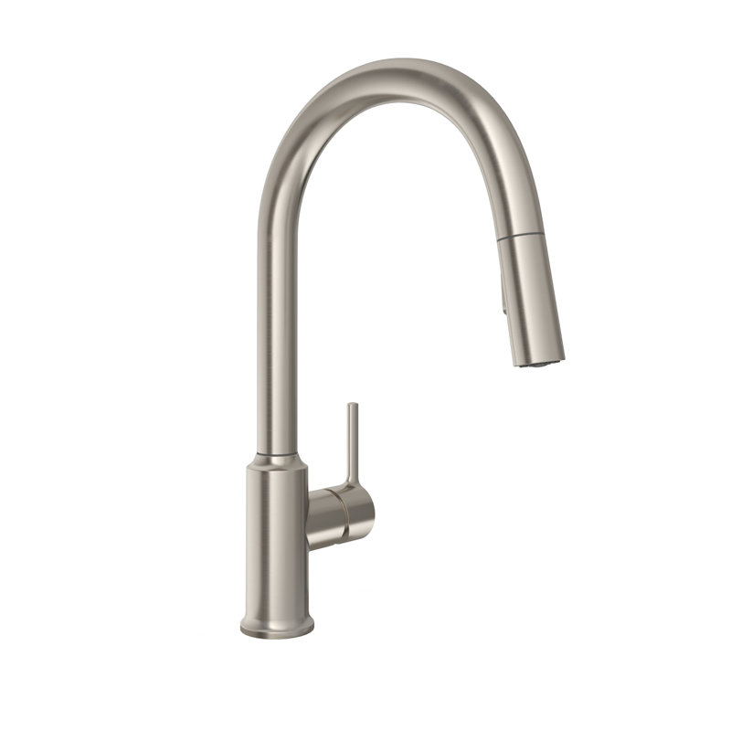 1.5 GPM Single Hole Pull Down Kitchen Faucet, Chrome