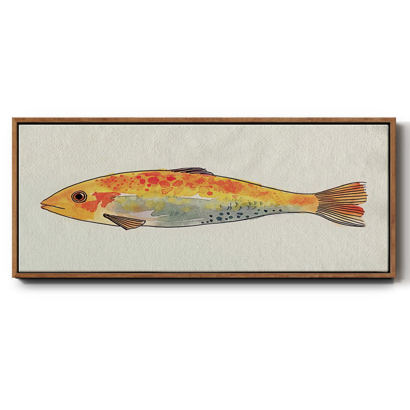 Fanciful Fish II- Framed Canvas