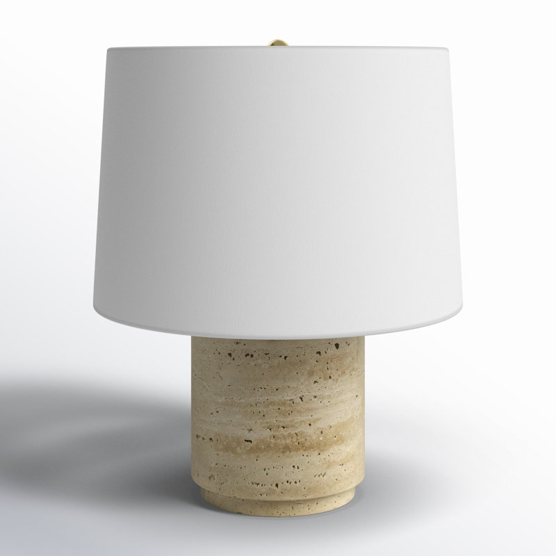 Stone Accent Lamp, White