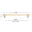 GlideRite 8-3/4 in. (224mm) Center to Center Classic Euro Bar Pull-103557796